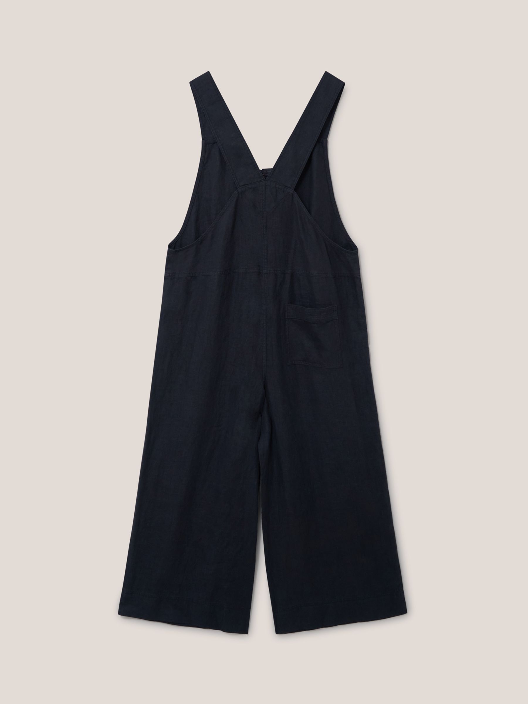 Buy White Stuff Viola Linen Cropped Dungarees Online at johnlewis.com