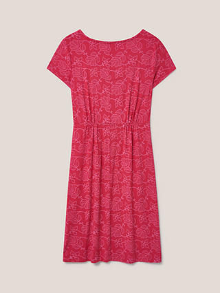 White Stuff Tallie Printed Jersey Dress, Red
