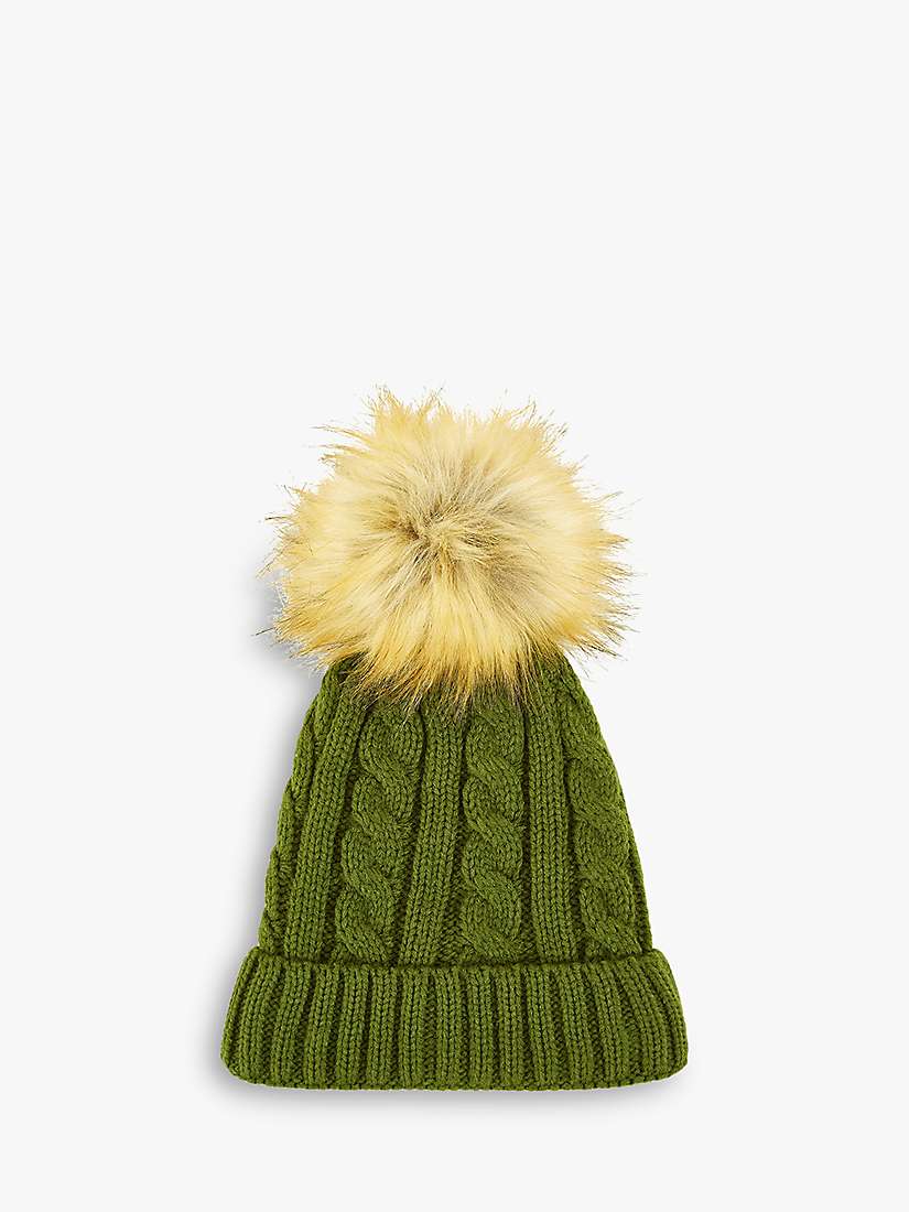 Buy Yumi Cable Knit Pom Pom Hat Online at johnlewis.com
