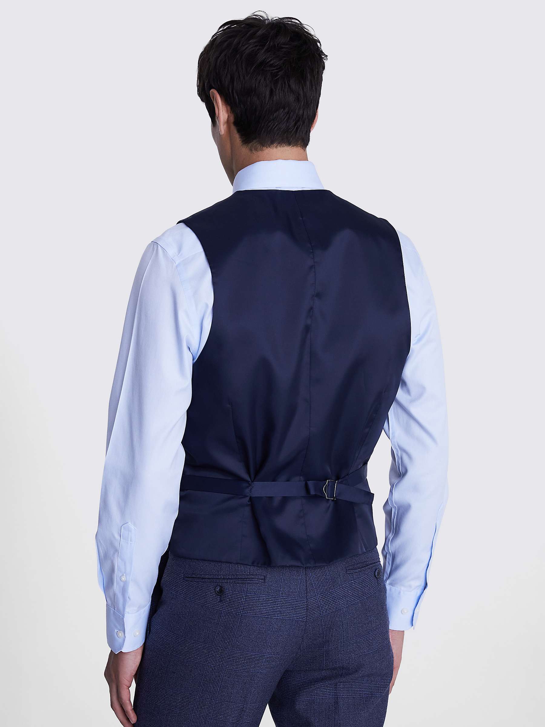 Buy Moss Tailored Fit Check Milled Waistcoat Online at johnlewis.com