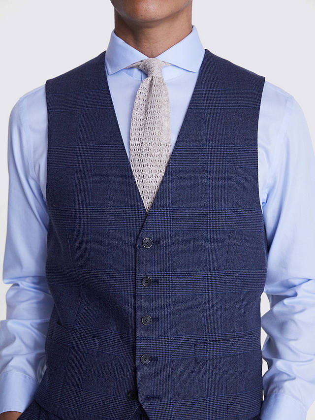 Moss Tailored Fit Check Milled Waistcoat