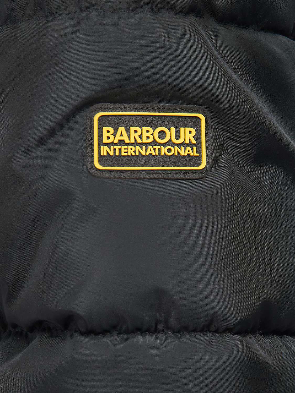 Barbour International Pavilion Quilted Coat, Jet Black at John Lewis ...