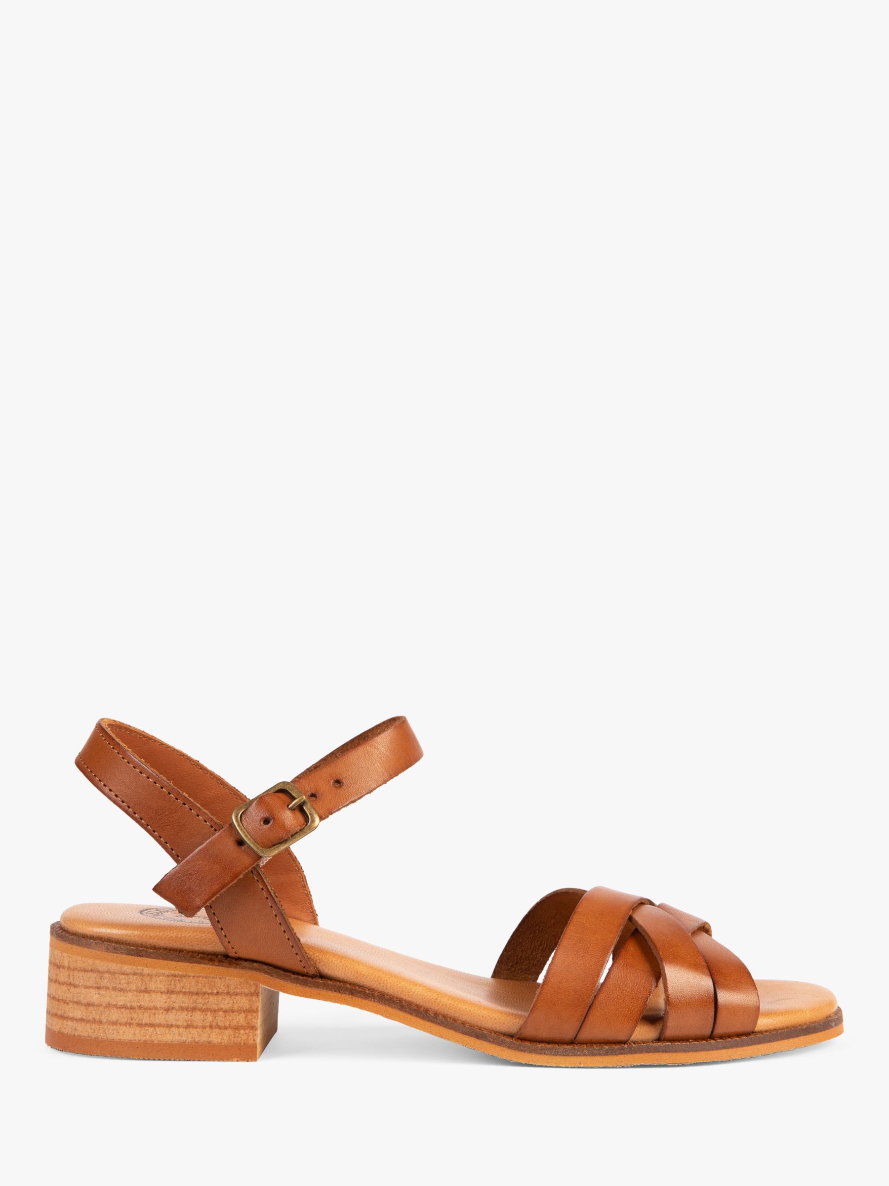 Penelope Chilvers Shepherdess Leather Sandals, Tan, 7