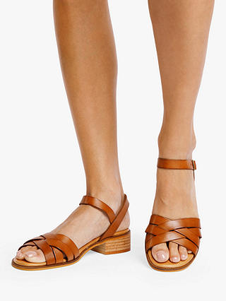 Penelope Chilvers Shepherdess Leather Sandals, Tan