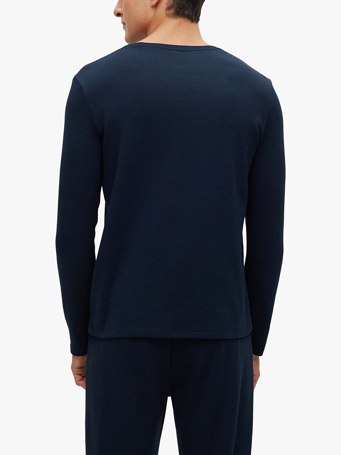 Buy BOSS Waffle Long Sleeve Lounge Top Online at johnlewis.com