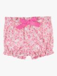 Trotters Baby Phoebe Floral Print Bloomers, Bright Pink