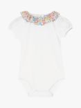 Trotters Baby Annabelle Willow Collared Bodysuit, White/Multi Floral