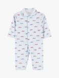 Trotters Baby Little Sebastian Racecar All-in-One Pyjamas, Red/Blue