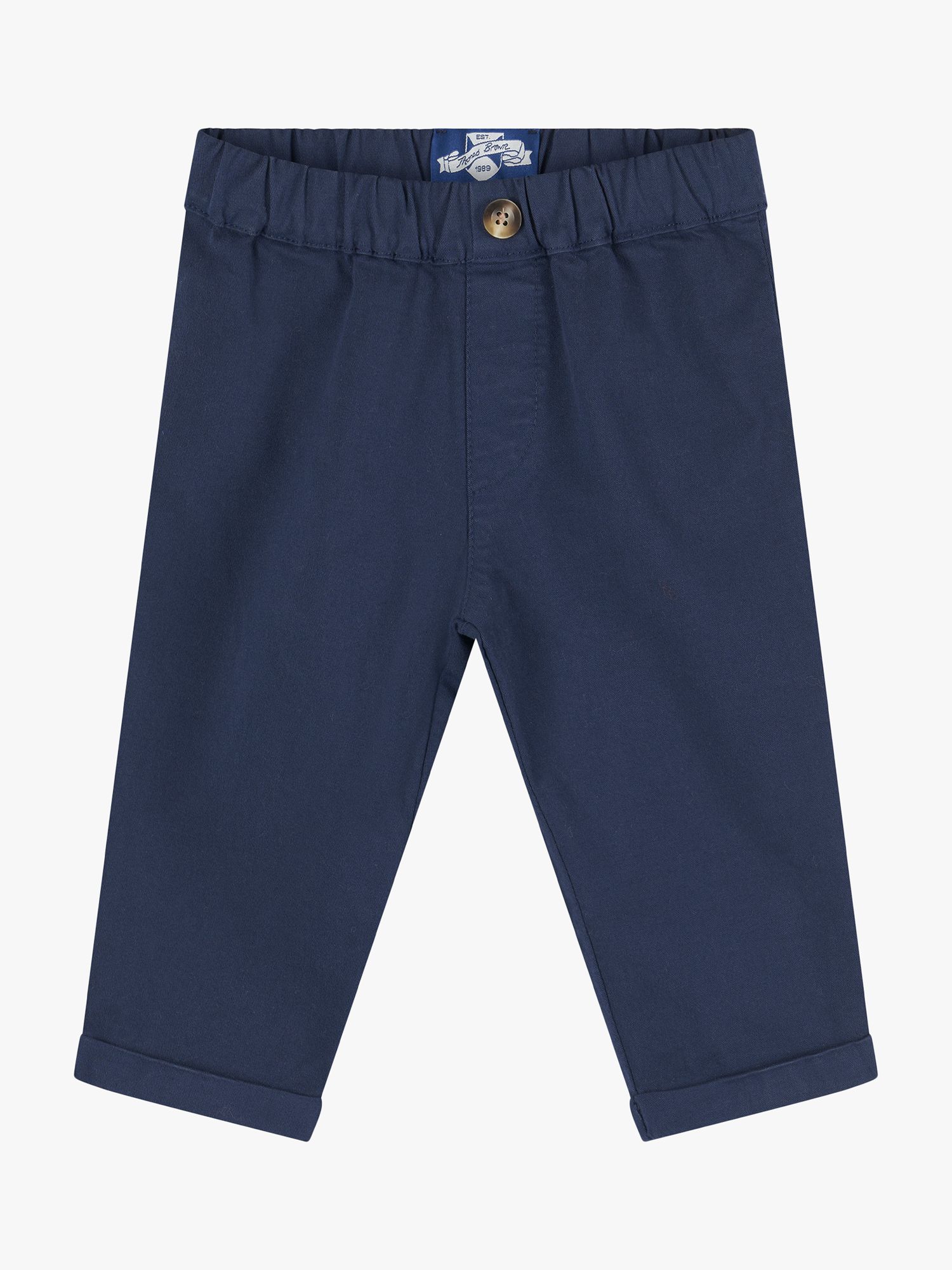 John Lewis Kids' Regular Fit Long Length School Trousers, Navy at John  Lewis & Partners