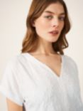 White Stuff Nelly Embroidered Top, White