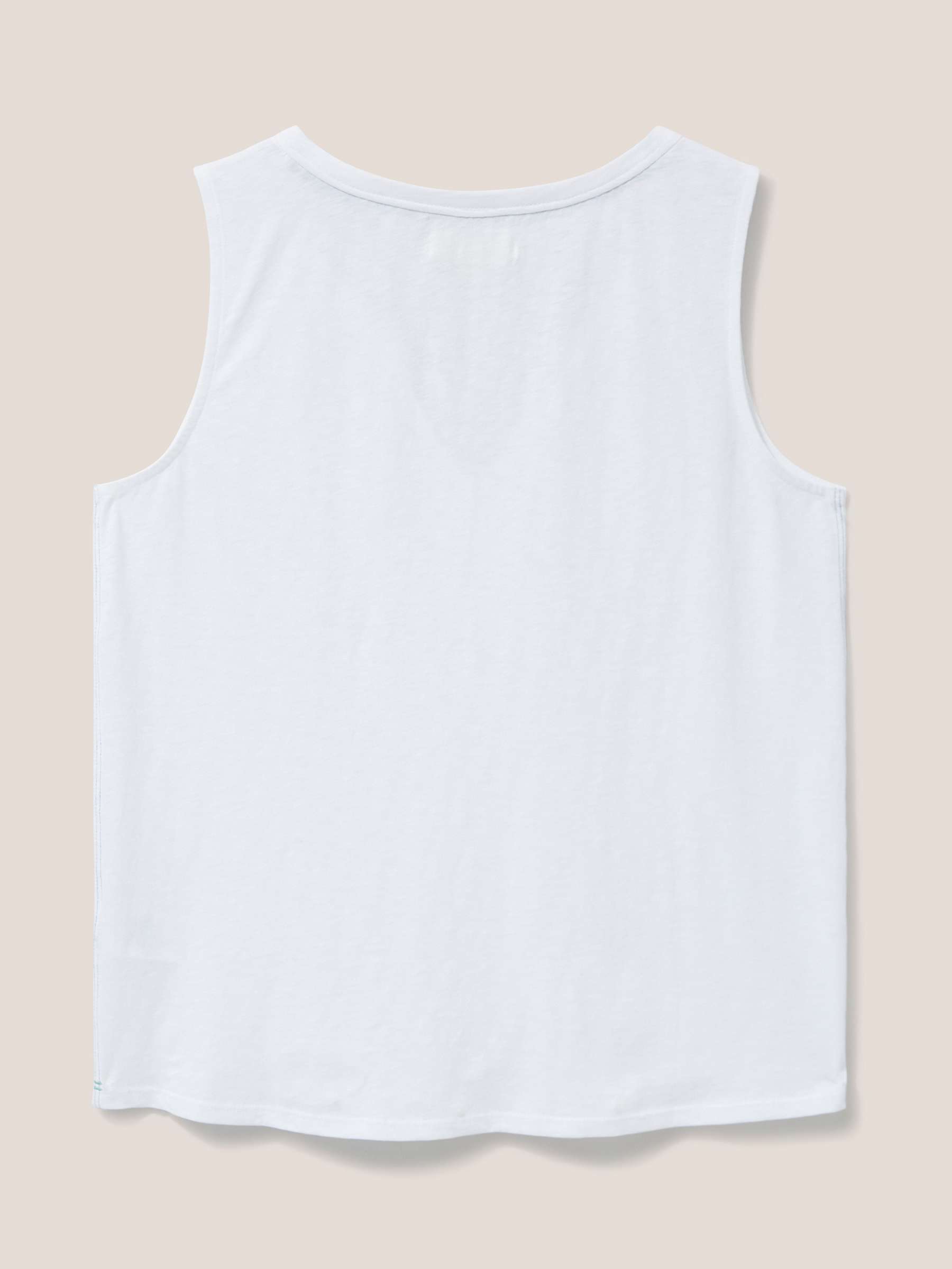 Buy White Stuff Laila Cotton Vest, White Online at johnlewis.com