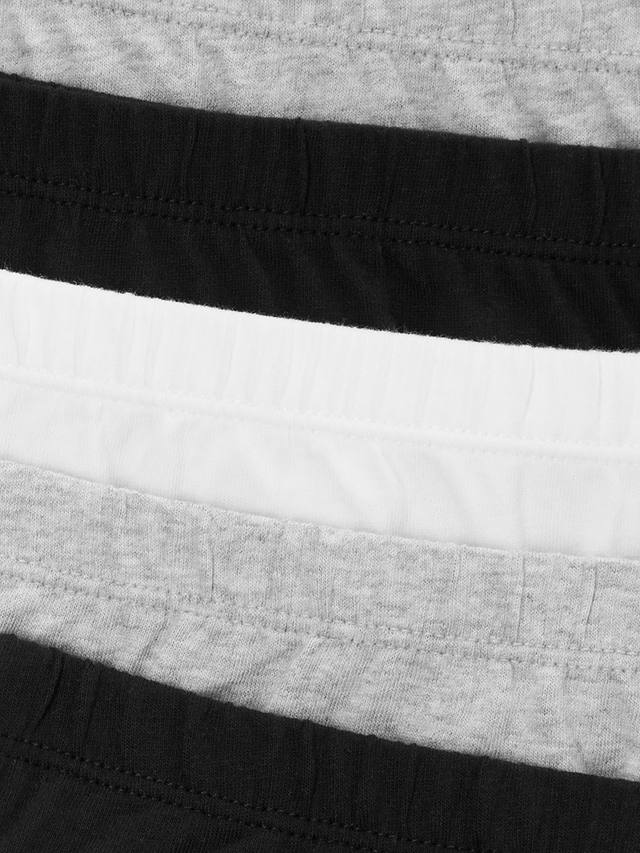 John Lewis Kids' Pants, Pack of 5, Black/White/Grey