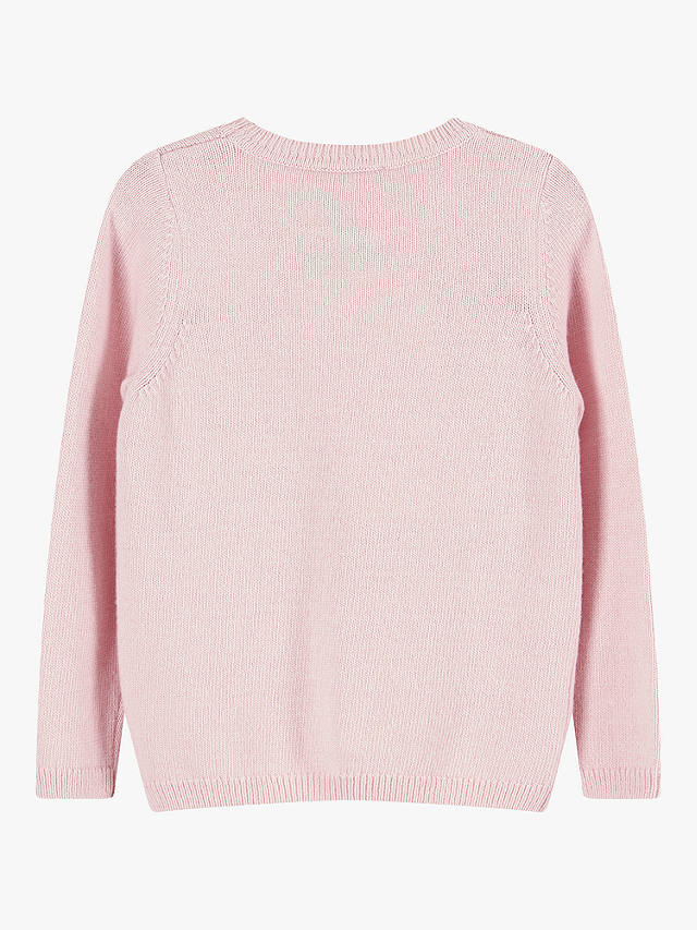 Trotters Kids' Coco Bunny Jumper, Pale Pink