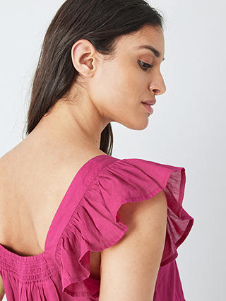 AND/OR Sophie Bead Tie Top, Magenta