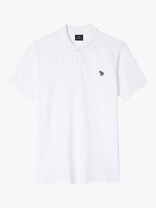 Paul Smith Zebra Applique Organic Cotton Polo Shirt, Whites