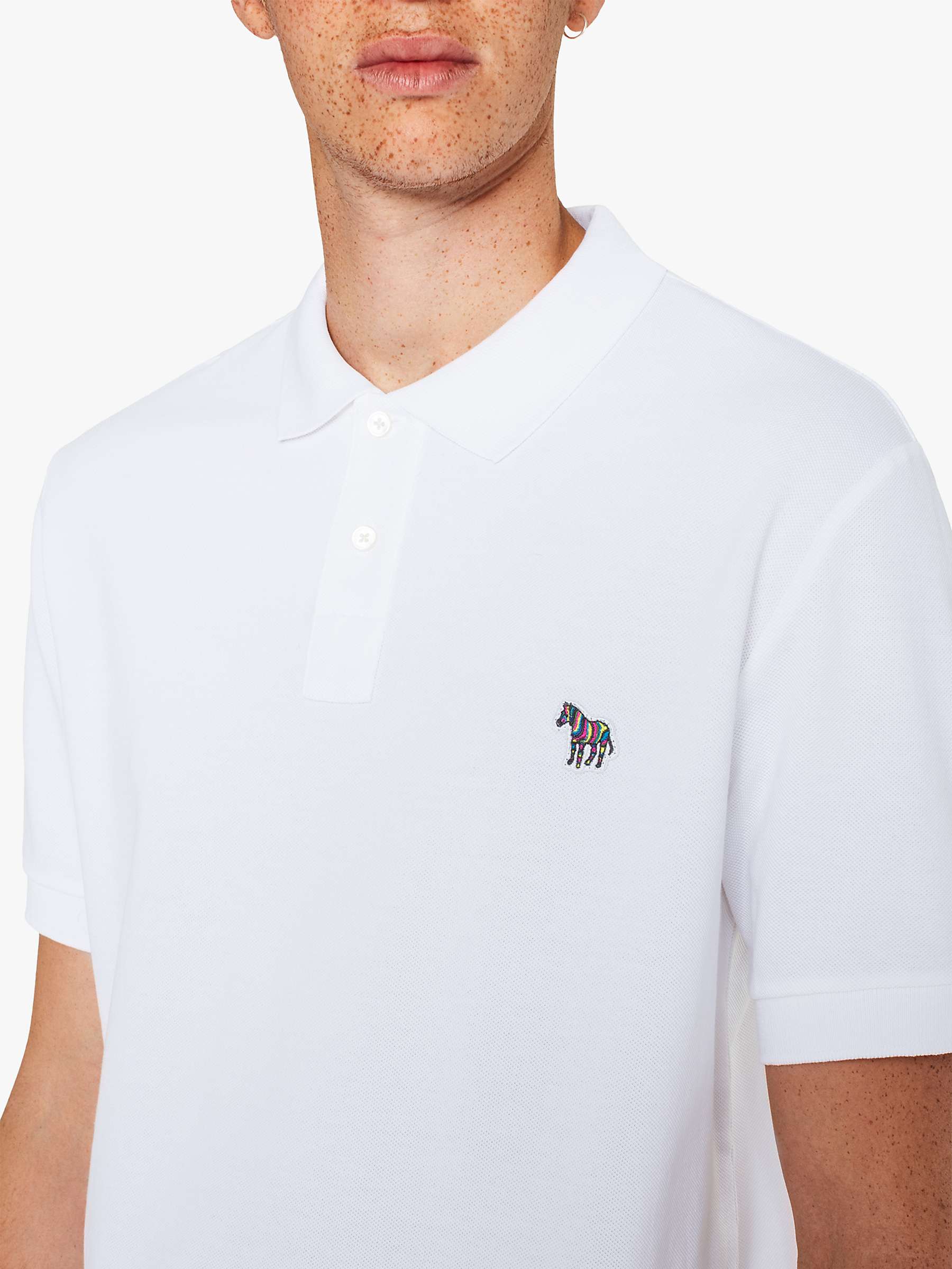 Buy Paul Smith Zebra Applique Organic Cotton Polo Shirt Online at johnlewis.com