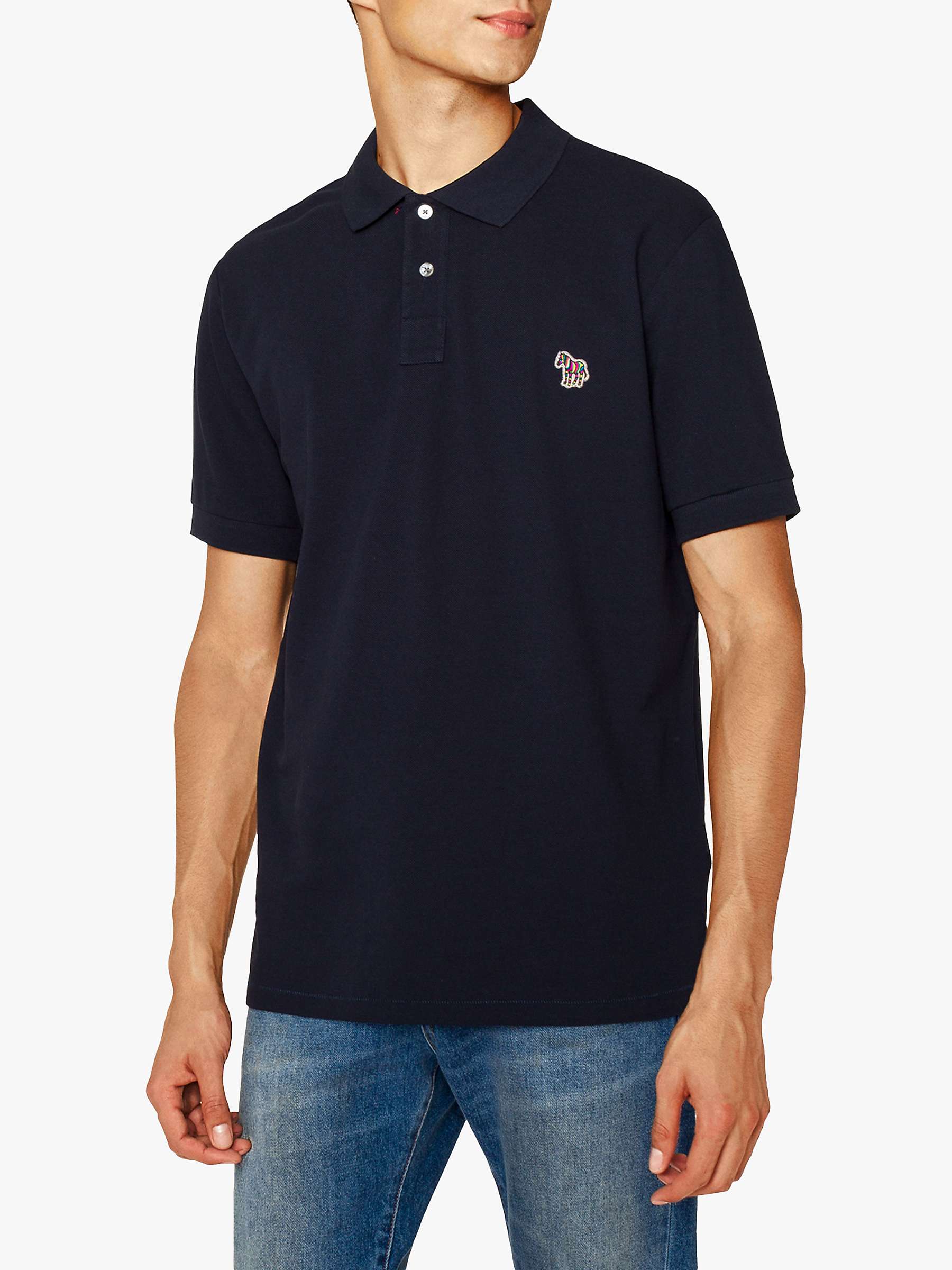 Buy Paul Smith Zebra Applique Organic Cotton Polo Shirt Online at johnlewis.com