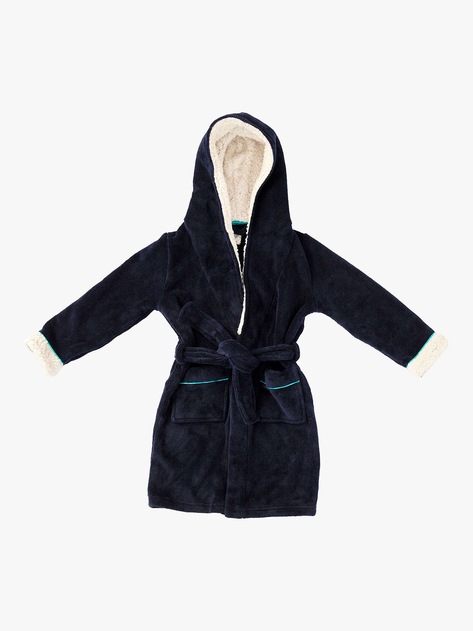 Buy Chelsea Peers Kids' Plain Fluffy Hooded Dressing Gown Online at johnlewis.com