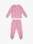 Chelsea Peers Kids' Seal Pyjama Set, Pink