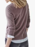 Pure Collection Cashmere Crew Neck Jumper, Light Brown