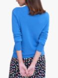 Pure Collection Cashmere Crew Neck Jumper, Blue