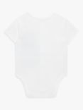 John Lewis Baby GOTS Organic Short Sleeve Adaptive Bodysuit, White