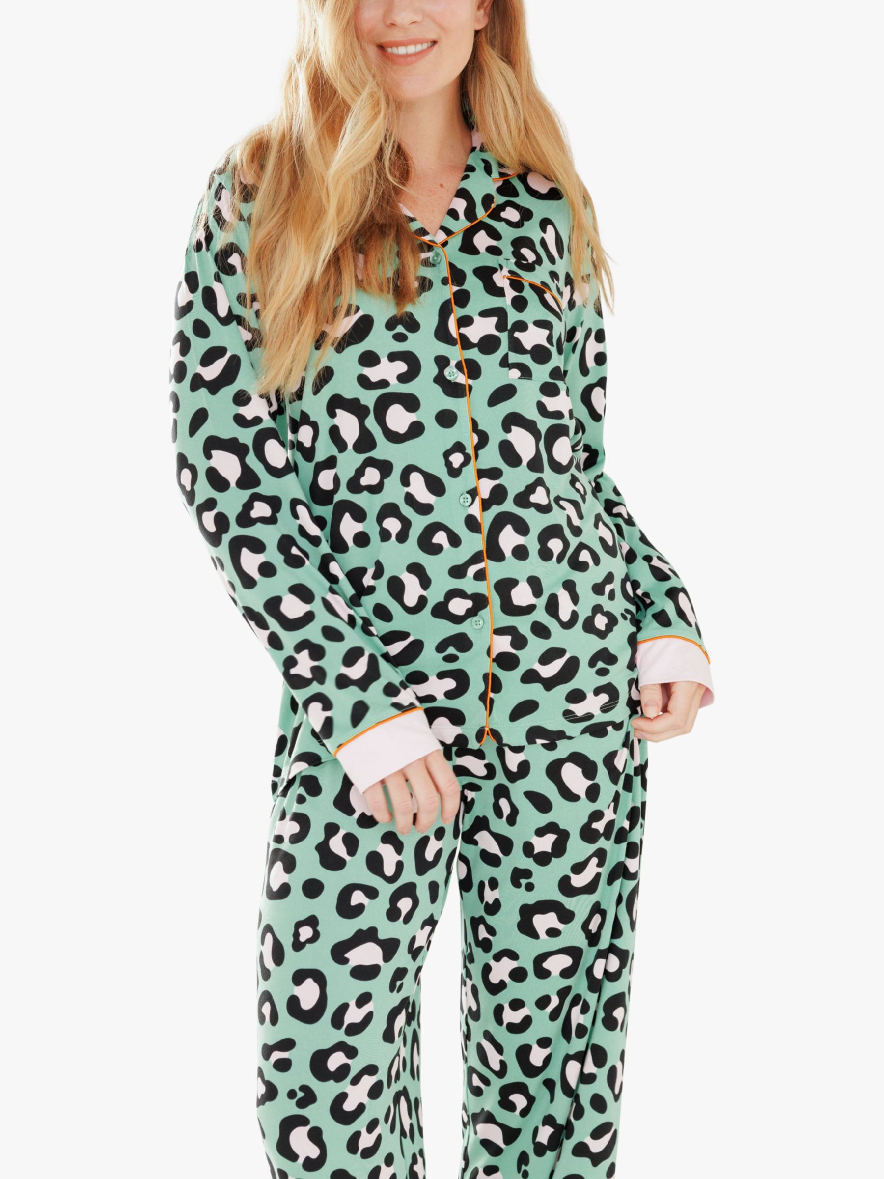 Print Pajamas In Green Money Print