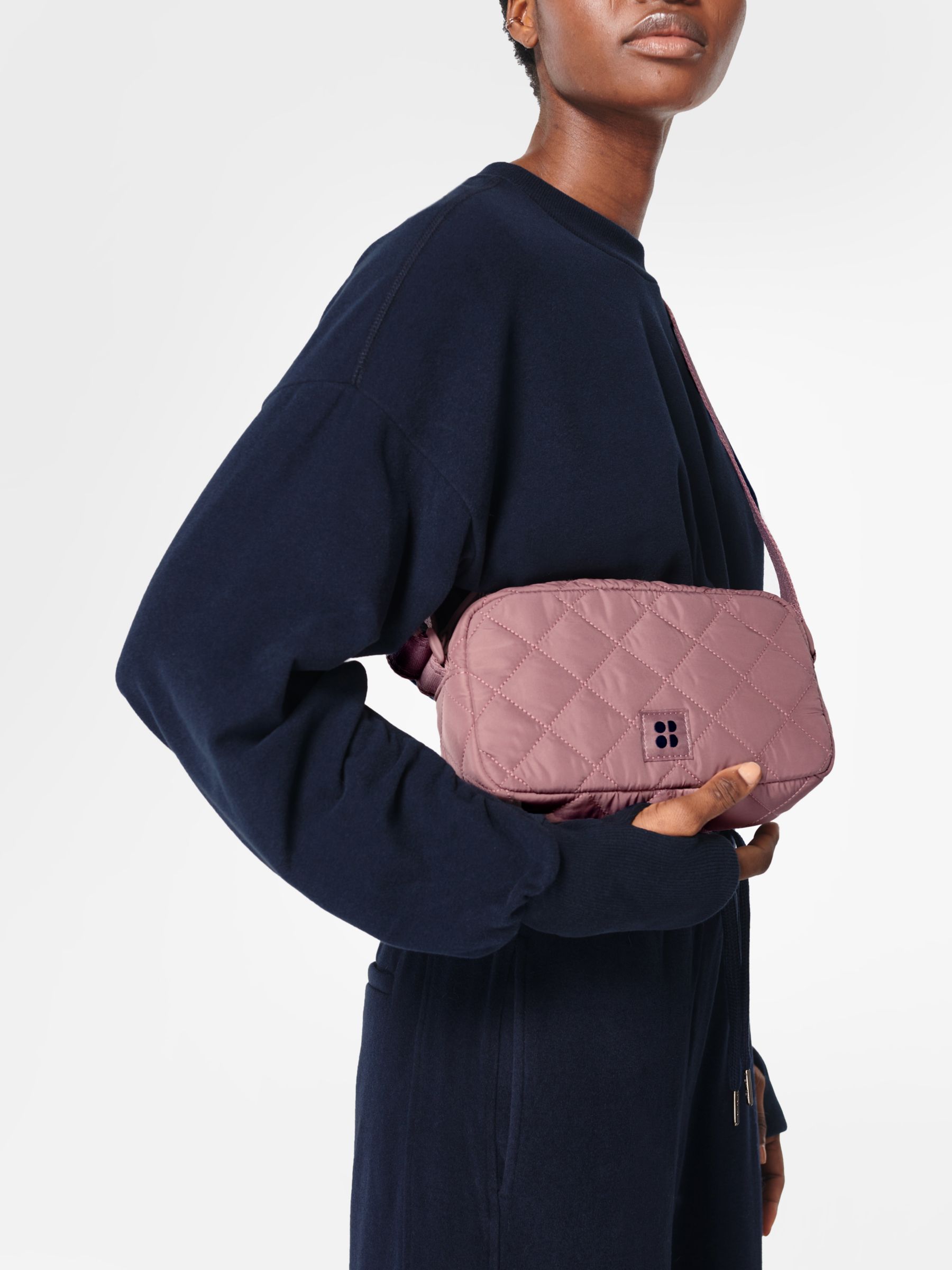 Sweaty Betty All-Day Quilted Bag, Wisteria Purple