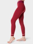 Sweaty Betty Merino Snowflake Base Layer Leggings, Vine Red