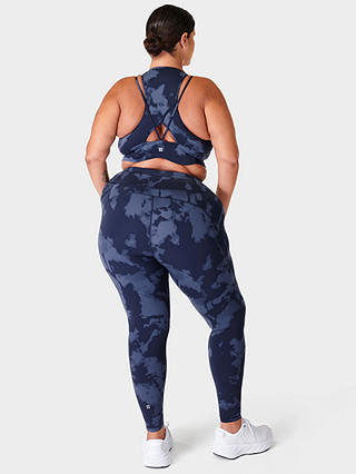 Sweaty Betty Power Gym Leggings, Blue Fade Print