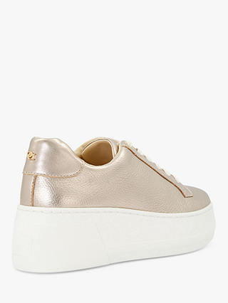Dune Episode Textured Flatform Trainers, Gold-leather