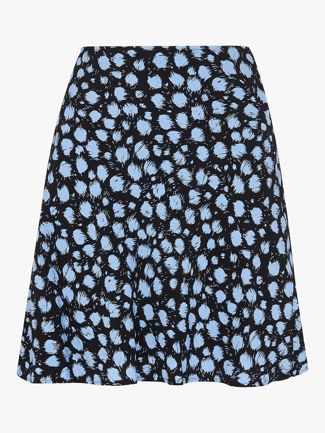 Buy Whistles Brushed Dalmatian Mini Skirt, Blue/Multi Online at johnlewis.com