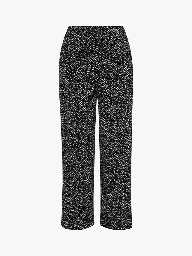 Whistles Scattered Y Print Trousers, Black/White