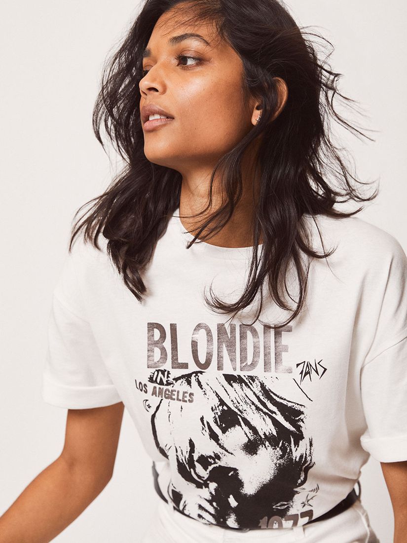 Buy Mint Velvet Blondie T-Shirt, White Ivory Online at johnlewis.com