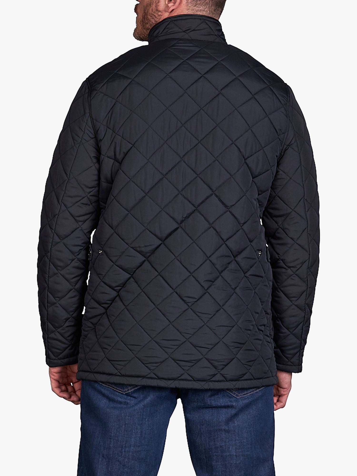 Raging Bull Quilted Field Jacket, Black at John Lewis & Partners