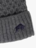 Raging Bull Cable Knit Beanie, Charcoal
