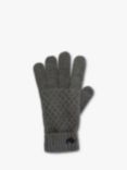 Raging Bull Cable Knit Gloves, Charcoal