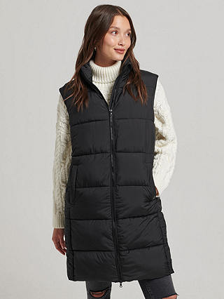 Superdry Longline Quilted Gilet