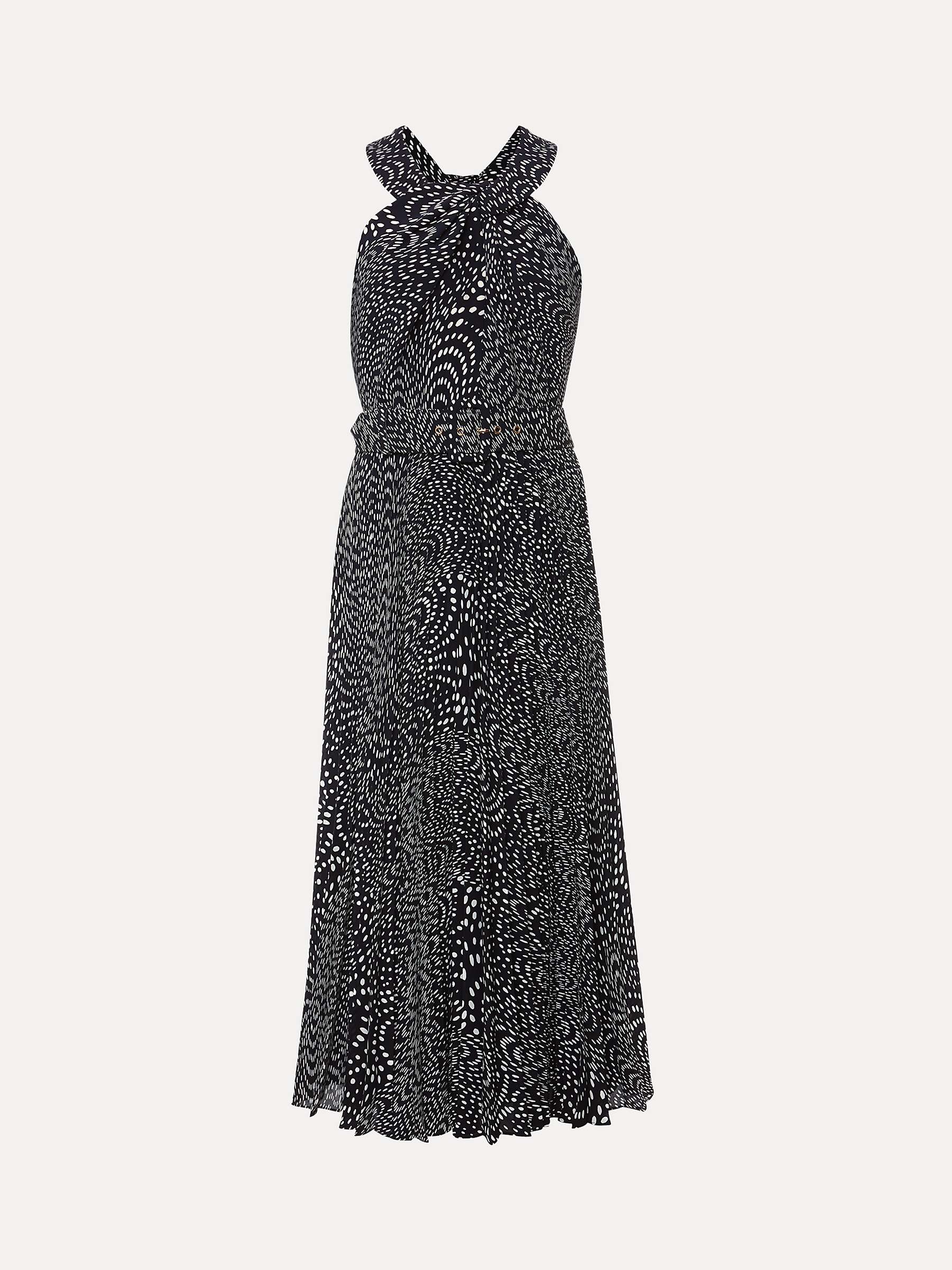 Buy Phase Eight Elsie Spot Print Belted Dress, Navy/Ivory Online at johnlewis.com