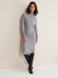 Phase Eight Seline Wool Cashmere Dress, Mid Grey