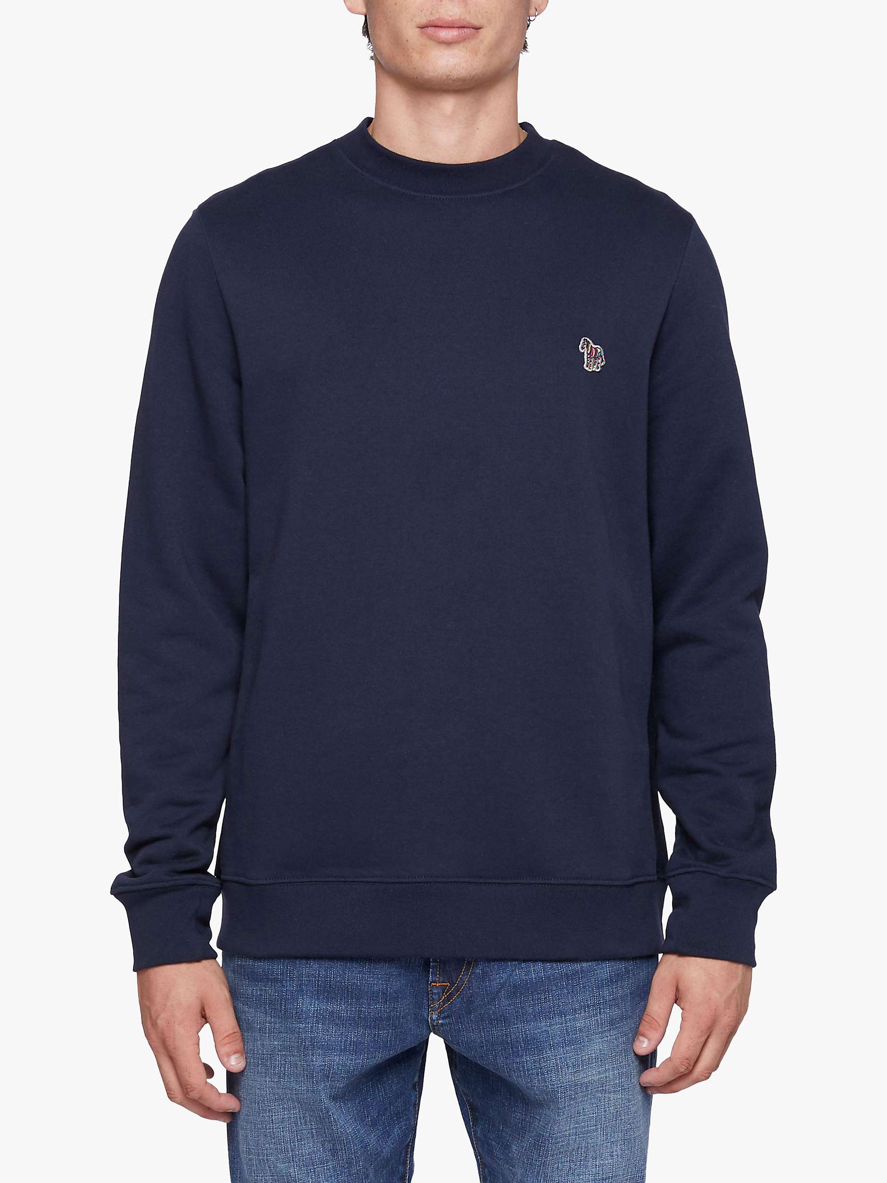 Buy Paul Smith Zebra Embroidered Organic Cotton Jumper Online at johnlewis.com