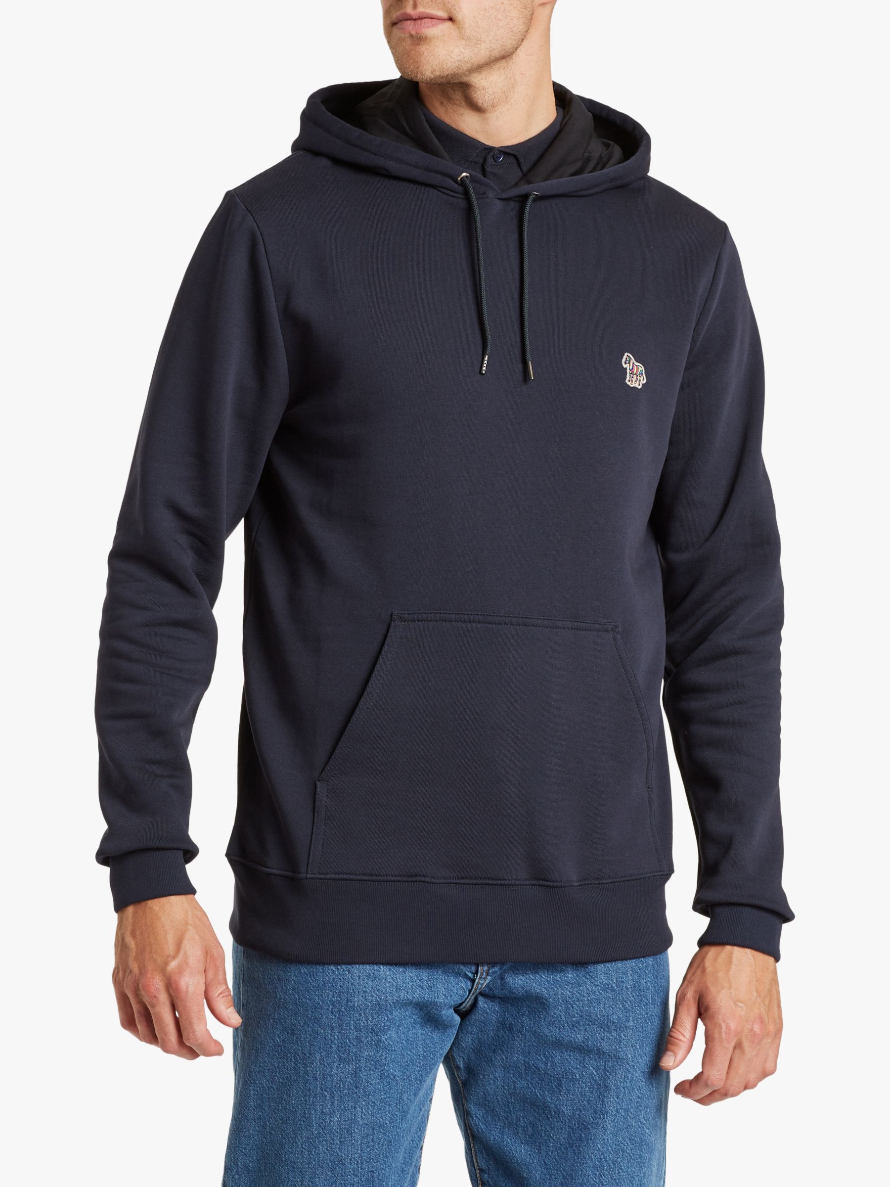Ps Paul Smith Organic Cotton Zebra Hoodie Blues At John Lewis And Partners