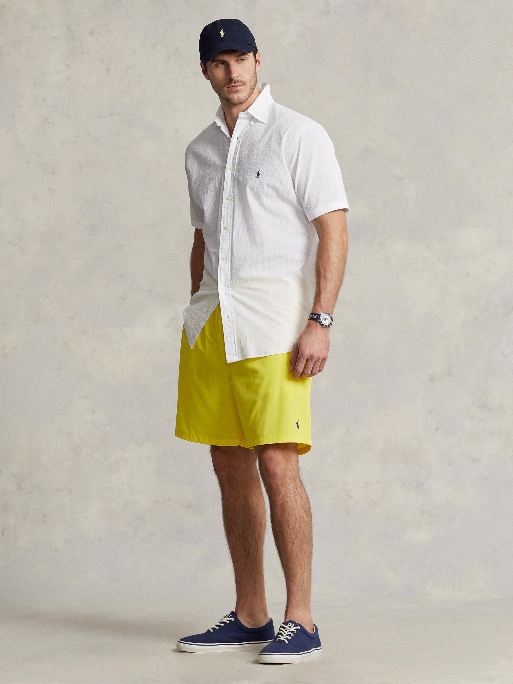 Polo Ralph Lauren Big & Tall Short Sleeved Cotton Shirt, White at John  Lewis & Partners