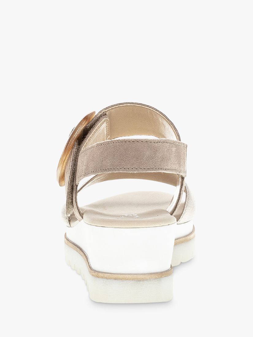 Buy Gabor Yeo Leather Wedge Sandals Online at johnlewis.com