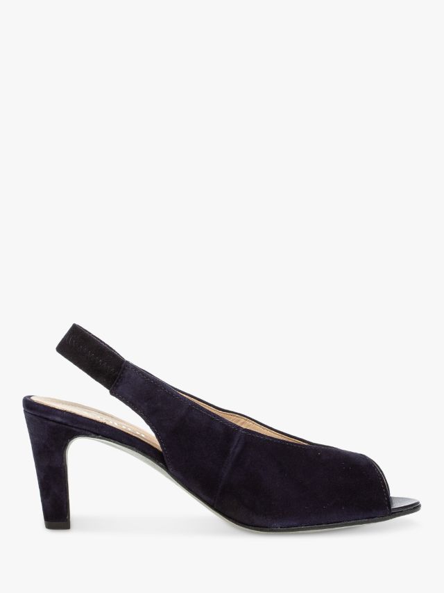 Gabor Eternity Slingback Court Shoes, Navy, 3