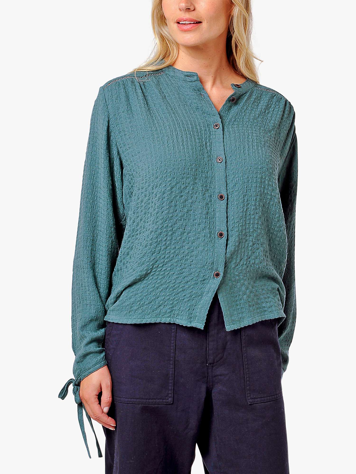Buy Burgs Bow Textured Blouse Online at johnlewis.com