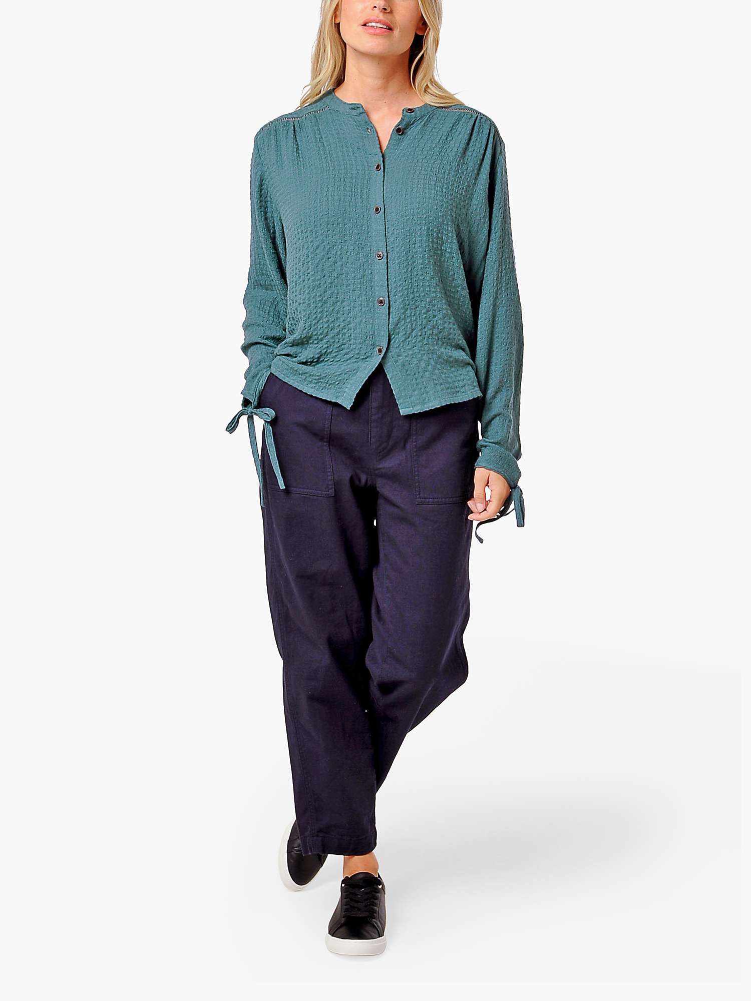 Buy Burgs Bow Textured Blouse Online at johnlewis.com
