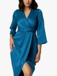 Closet London Pleated Wrap Midi Dress