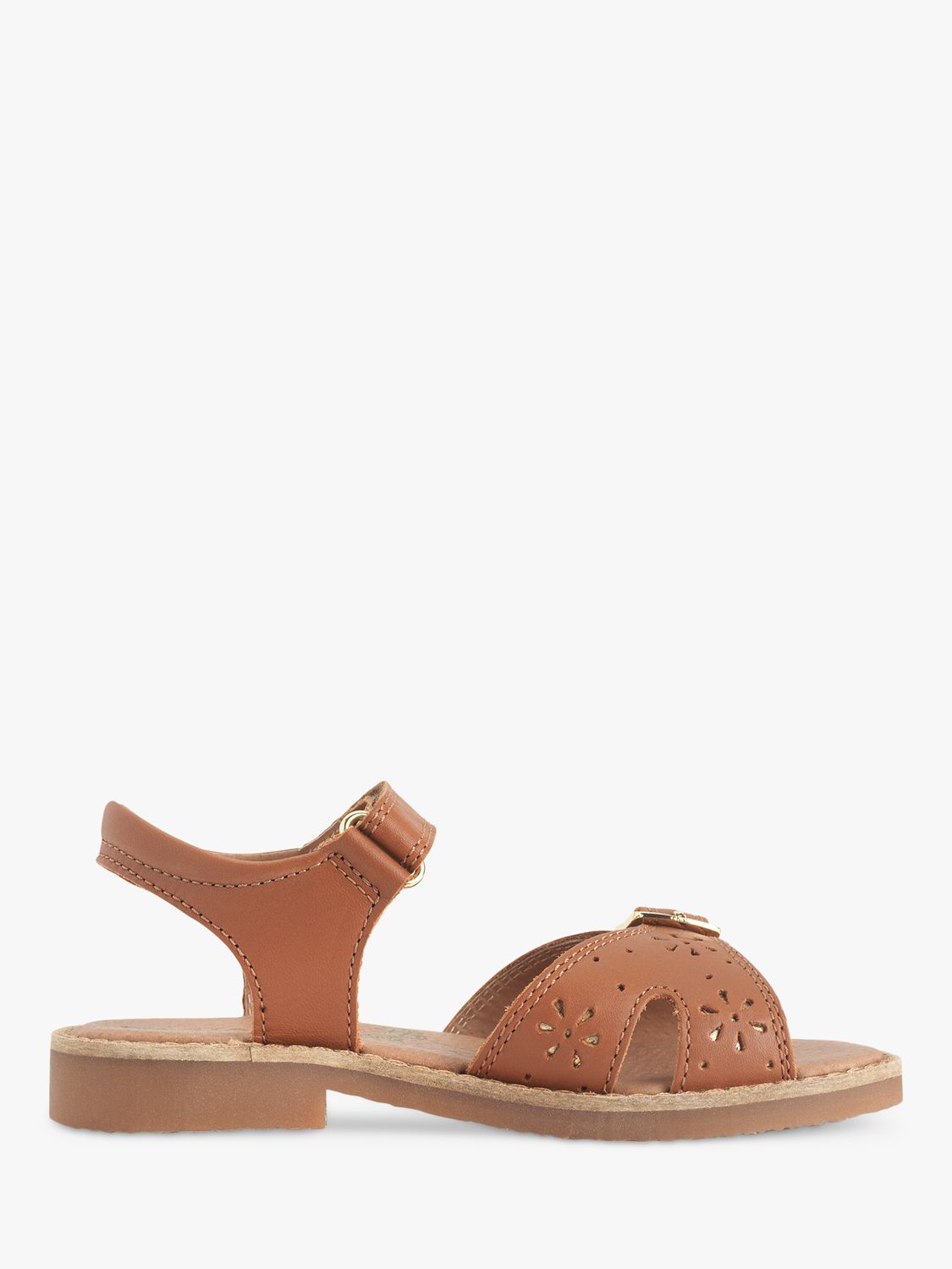 Start-Rite Kids' Holiday Leather Sandals, Tan Leather, 7F Jnr