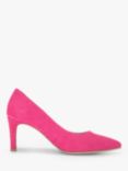Gabor Dane Suede Pointed Toe Court Shoes, Fuchsia